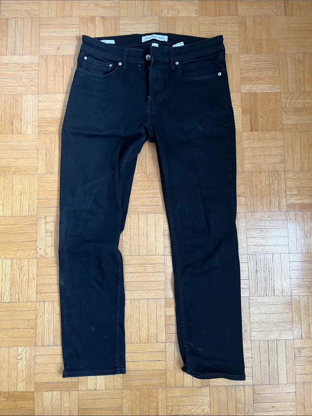 Calvin Klein Slim Straight Black Men's Jeans